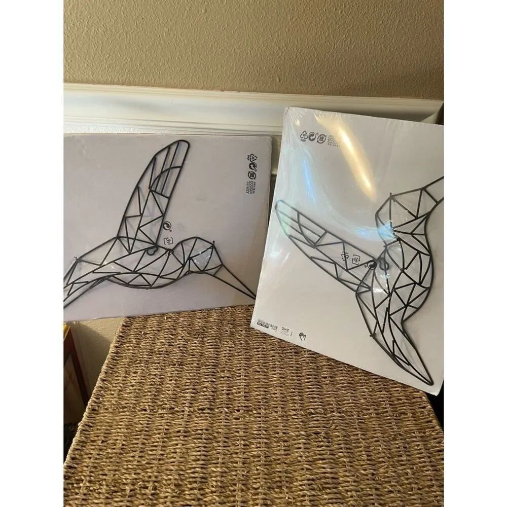 IKEA Humming Bird Metal Wall Art x 2